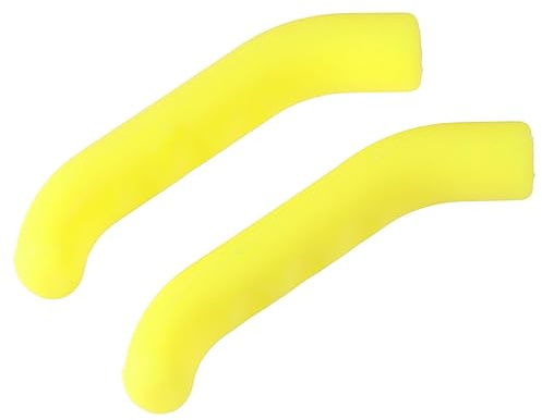 OSOLADY Rutschfeste Silikon Bremsgriffhüllen Gelb Weiche Lenkergriffe Druckmindernd Und Verschleißfest Universelle Schutzabdeckung Für Mountainbike Bremshebel