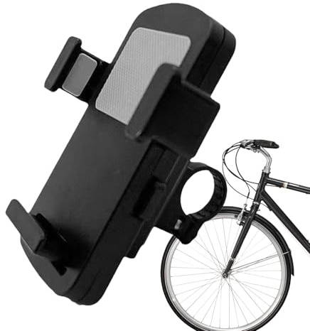 Wisylizv Supporto mobile per bicicletta da strada - Supporto antiscivolo per bicicletta, supporto impermeabile con ammortizzazione delle vibrazioni e angolo regolabile per una navigazione sicura