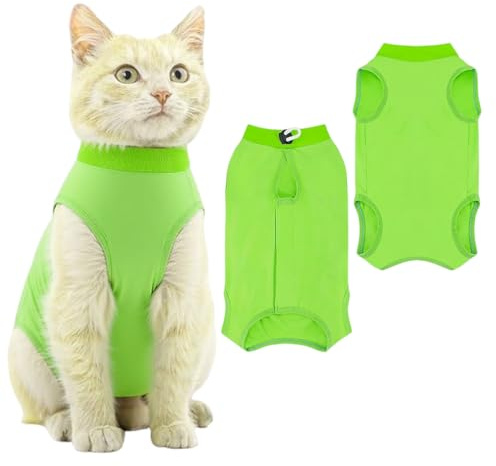 LACHT 1 Pièce, Body Post Operatoire Chat, Body Chat Post Operatoire, Combinaison De Convalescence Pour Chat, Alternative Au Collier, Vêtement De Protection Chirurgicale, Soins Postopératoires