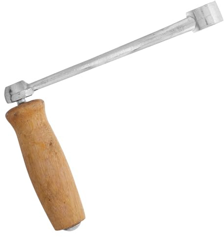 BESPORTBLE Hachoir à Viande Manuel Robuste Poignée en Bois Confortable Accessoire Multifonction pour Machine à Broyer Cuisine Domestique et Préparation de Saucisses Installation Rapide