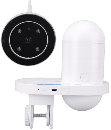Cryfokt Mangiatoia Automatica per Pesci WiFi, Fotocamera 2.4G 5G di Grande capacità, Controllo App, Acquario Timer con Distributore di Cibo Secco a 3 Porte per Vacanze, Uso Quotidiano