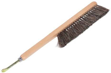 Toyvian Brosse à Abeilles pour Apiculture Manche en Bois et Poils en Acier Inoxydable, Outil Compact et Léger Pratique pour Ruches et Entretien des Cadres Couleur Couleur Aléatoire