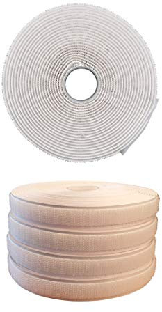 varivendo 20 meter Fenster-Fliegengitter Klettband selbstklebend 4 Rollen 5m x 1cm