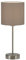 BRILONER - Nachttischlampe mit Lampenschirm aus Stoff, Ein-/Ausschalter, E14 Fassung, max. 25 Watt, Tischlampe, Lampe, Schreibtischlampe, Tischleuchte, Bürolampe, Leselampe Bett, 38,5x16 cm, Taupe