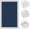 OBdeco Store thermique pour fenêtre de toit - Protection solaire - Store occultant pour Velux - Protection thermique sans perçage - Avec ventouses - 92 x 118 cm (l x L) - Pour Roto11/14 - Bleu foncé
