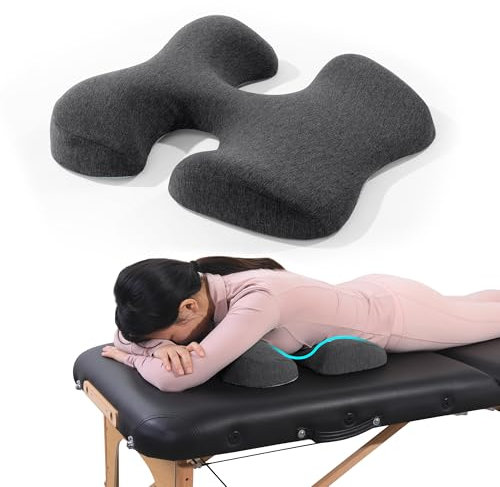 MABOZOO Almohada de pecho para masaje, almohada de masaje para mujer, almohada boca abajo, almohada de apoyo para masaje, siesta, portátil, viajes, dormir