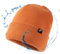 TOP-EX Warme wasserdichte Wintermütze Herren & Damen, Fleece-gefütterte Strickmütze Beanie, Atmungsaktive Outdoor Lauf- & Skimütze, Winddichter Regenschutz, Herrenmütze Orange XXL