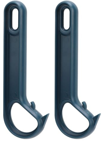 2st Dragburköppnare, Easy Open Pull Tab-burköppnare Manuell, för äldre med Svaga Händer, Minimerar Handsmärta, Hängande Hål för Förvaring (Blå)
