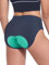 BERGRISAR Damen Radunterhose Fahrradhose 4D Gepolstert Fahrrad Rennrad Unterhosen Atmungsaktive Elastischel Dunkelblau XL