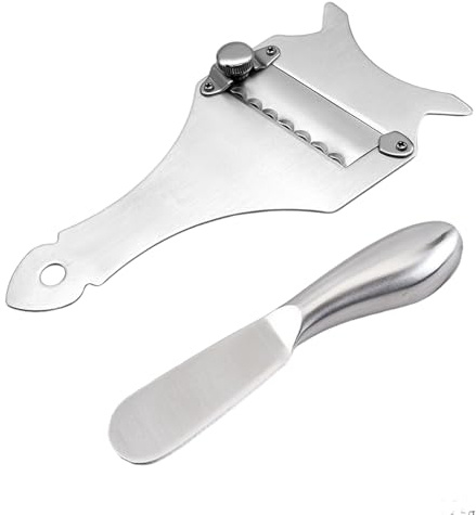 Yosuagr 1 pezzo Coltello Tartufo, Affettatartufi in Acciaio Inox Cioccolato,Grattugia Cioccolato, Taglia Formaggio, Lama regolabile, 1 pezzo Coltello Burro Formaggio,Coltello da Burro Multifunzione