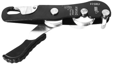 Self Braking Descender - Climbing Rope Belay Device with Anti Panic Hand Co