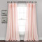 Lush Decor Lydia Vorhänge, Rüschen, Fensterpaneel-Set für Wohnzimmer, Esszimmer, Schlafzimmer, 213,4 x 101,6 cm, Blush
