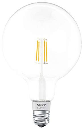 OSRAM SMART+ LED Filament Globe, Bluetooth Lampe mit E27 Sockel, dimmbar, ersetzt 50W Glühbirne, warmweiß , Kompatibel mit Apple Homekit und LEDVANCE Smart+ App für Android