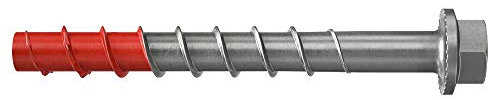 fischer UltraCut FBS II 10x90 32/25/5 US Sechskant aus Edelstahl, leistungsstarke Betonschraube mit gehärteter Spitze, für Außen- & Nassbereiche, zur sicheren Befestigung in Beton, 50 Stk.