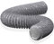 HG Power 125mm Tubo di Scarico, 5m Condotto di Ventilazione Flessibile in Alluminio PVC per Condizionatori d'aria, Asciugatrici e Cappe da Cucina, Grey