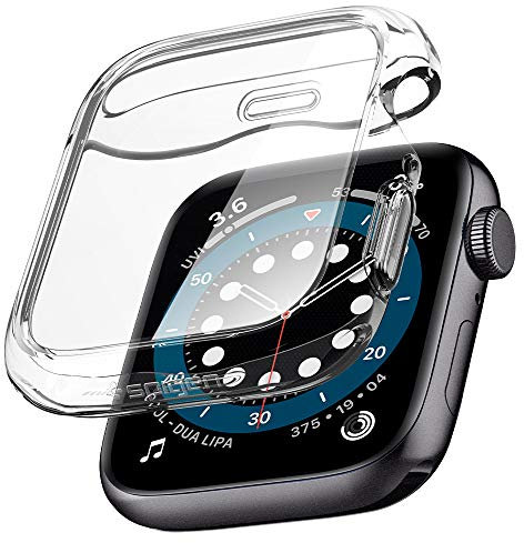 Spigen Ultra Hybrid Hülle kompatibel mit Apple Watch Serie 6 SE 5 4 44mm - Transparent