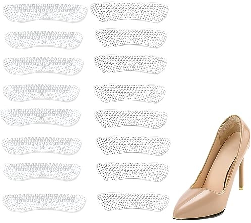 8 Paia Proteggi Tallone in Silicone, Cuscinetti per Talloni per Uomo Donna | Inserti per Talloni,Autoadesivi Comodi, Impediscono ai Talloni di Sfregare, Salva Tallone per Scarpe