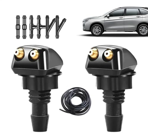 Limpiador de boquilla de lavado de parabrisas: aspersor de agua de agua delantera ajustable, chorladores de rociadores de agua de agua de la ventana | Rociador de boquilla de parabrisas con rotación d