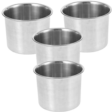 ZUNOXAZ 4 Vinagreras De Acero Inoxidable Botes De Cocina Para Encimera Almacenamiento Cocina