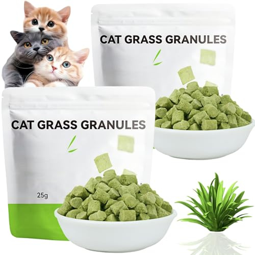 2Pcs Cat Grass Teething Stick,Cat Teeth Cleaning Sticks,Ca-t Dental Treats and Teeth Cleaning,Natural C-at Chew Sticks for Indoor Ca/ts,Catnip Dental Sticks,C/at Teething Toy and Hairball Control
