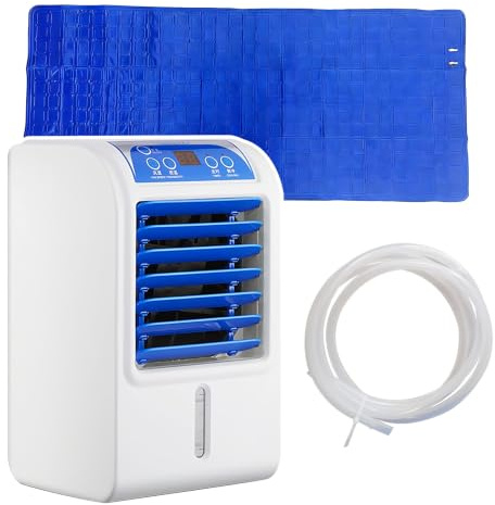 Cooling Mattress Topper, Water Bed Cooler, Smooth, Long Pipe Visible Waters Level, Wind & Time Adjustable, for Hot Sleepers and Night Sweats(W140cmxL160cm/W55inxL63in)