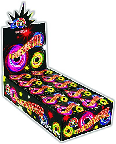 Panda 400 (40x10) FEUERKREISEL Gold & Silber Effekt für Silvester Jugend Kinder Party Feuerwerk