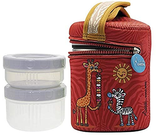 LAKEN Alimentos Ac. Inoxidable 1 L. Con Funda Neopreno Chupi, Termo Juventud Unisex, (multicolor), Única Paquete De 2