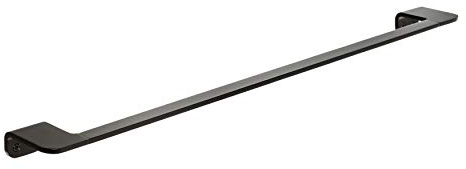 TATAY Grand Porte-Serviette Barre de la Collection Onyx, en Aluminium anodisé Noir Mat, Double système de Fixation, vis et système Glue & Fix, sans perçage. Dimensions 7 x 3 x 60 cm