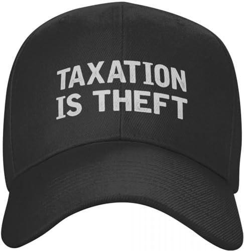Baseballkappe Snapback Sonnenhut Taxation is Theft Cap Baseball Cap Weihnachtsmützen Snap Back Hut Damen Hüte Herren Hip Hop Geburtstagsgeschenk