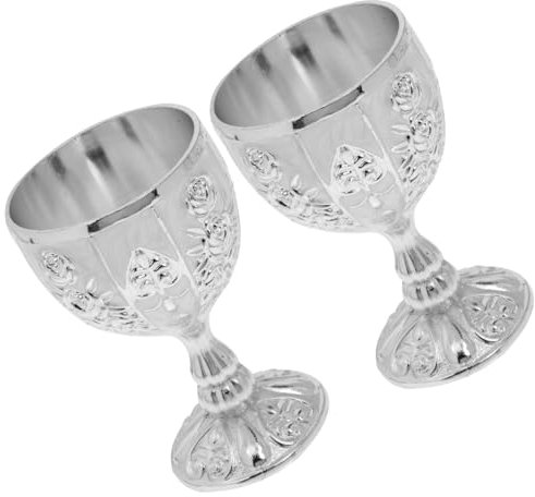 PRETYZOOM 2 Copas De Vino Blanco Elegantes De Pie Alto Copas De Whisky Portátiles