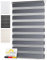 Sol Royal Doppelrollo 110 cm breit DL2 – Doppelrollo Klemmfix ohne Bohren 110x150 cm – Fensterrollo Innen Rollos für Fenster ohne Bohren – Sicht & Sonnenschutz Duo Rollo Fenster Rollos für Innen Grau