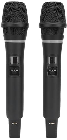 Jectse Ensemble de Microphone Chantant, Microphone sans Fil Recchardiquable Ensemble Micro sans Fil avec Récepteur pour karaoké, Discours de Fête de Mariage