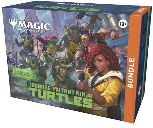 Magic: The Gathering | Teenage Mutant Ninja Turtles - Bundle | 9 Play Boosters, 30 Lands, Foil Alt-Art Promo Card + Exclusive Accessories | Collectible Trading Card Game