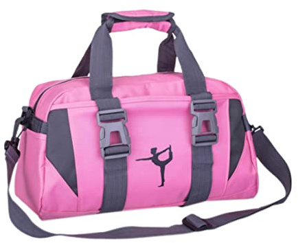 Bolsa de Lona Deportiva para niñas, Bolsas de Gimnasia Deportiva para niños, Bolsa de Baile, de Viaje para Gimnasio, Bolsas de Viaje, para Pasar la Noche, Bailar, Hip Hop