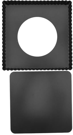 UTHCLO Teglia per Pizza Quadrata 21X21X25 CM in Acciaio al Carbonio con Fondo Rimovibile Teglia Antiaderente Profonda per Pizza Fatta in Casa e Torta Fai da Te Adatta per Forno e