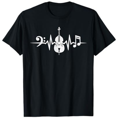 Contrabassiste Battement De Cœur Contrebasse T-Shirt