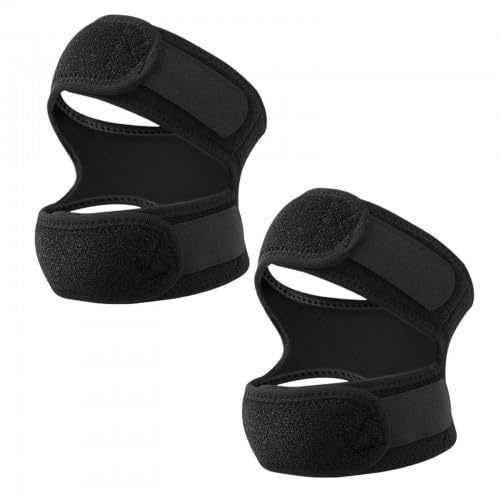 2 Pieza Rodillera Rotuliana, Rodilleras Menisco y Ligamento, Correa de Soporte del Tendón Rotuliano, Rodilleras Ajustables Soporte de Rodilla, Rodillera Deportiva Mujeres y Hombres, para Correr