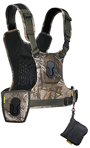 Cotton Carrier CCS G3 Camera Harness System for Two Cameras, Camo, One Size