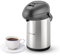 Royalford 3L Stainless Steel Airpot, Insulated Vacuum Thermal Flask Jug | Pump Action Airpot, Thermal Coffee Flask | Ideal for Hot & Cold Drinks, Soup | Extra Strong for Catering Travel Commercial