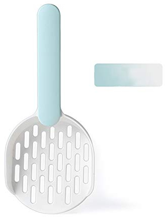 croselyu Pet Cat Litter Scoop Filter Cat Litter Cat Poop Cleaning Tool High-grade ABS Plastic Cat Litter Scoop Is Durable and Easy To Clean, 1 Pce (Blue)