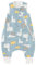 Baby Schlafsack mit füßen Winter, Schlafsack mit Beinen Baby 2.5 Tog, Baumwolle Unisex Baby Schlafsack Warm 80 cm LULUMONKEY