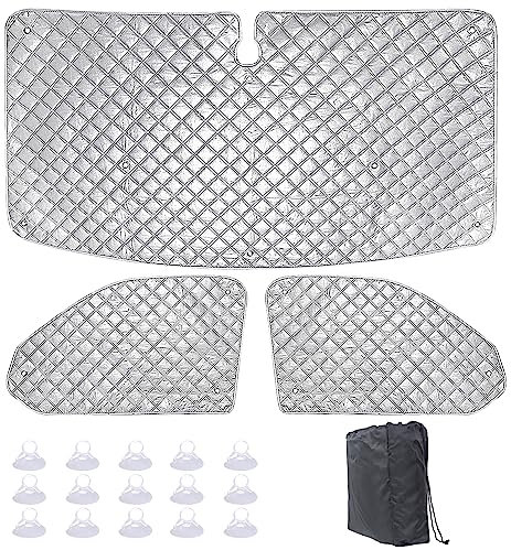 Sonnenschutz Auto Frontscheibe Kompatibel mit VW T5 T6, Sonnenschutz für Wohnwagen-Windschutzscheibe, UV-Schutz Auto Sonnenschirm, Isolierung