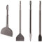 SDS Plus Meißel-Bit-Set, Moil Point, 20 mm breit, 50 mm breit und 75 mm abgewinkelt, für den Einsatz auf Ziegeln, Beton, Mauerwerk, Mörtel, Marmor, Fliesen und Hartstein, 4 Stück für SDS & SDS Plus