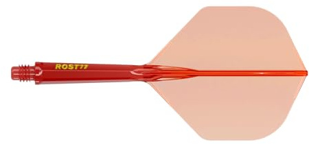 CUESOUL ROST 77 Asta e Volo Freccette integrati,Forma Standard, Set di 3 (Serie di Colore Trasparente)