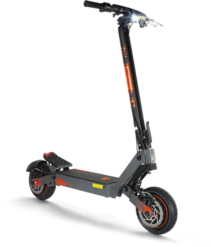 Kukirin Patinete Eléctrico Adultos Todoterreno,Patin Electrico,Scooter Electrico Potente Plegable/Autonomía de 55-60 km/Ruedas de 10/Carga máxima 120kg/IP54/Doble Frenos de Disco,G2 Ultra