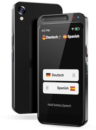 Traducteur Vocal intelligent Bidirectionnel Traducteur de Poche en temps réel 150 Langues Prises en Charge Traducteur Vocal en ligne/hors ligne Pour Entreprise,Apprentissage,Voyage