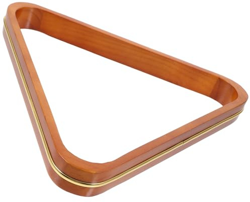 Uonlytech Triangle Billiard Rack Wooden Holder for Billiard Balls Lightweight and Sturdy Pine Wood Frame Suitable for Pool Table Accessories