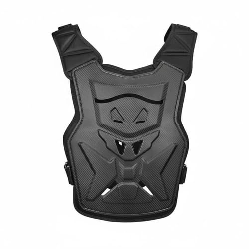 Fzaqwen de Pecho Motociclista Protector de Cuerpo Motocross Antigolpe con Material EVA y Fibra de Carbono Detalle de Ventilación y Ajuste Adaptable para Ciclistas en O Uso en Terreno Dificultoso