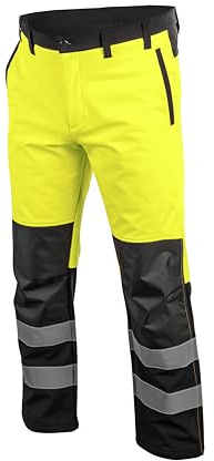Högert - Pantaloni protettivi in Softshell, Giallo., XL