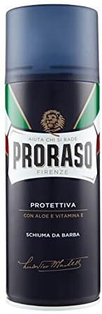 6 x PRORASO Shaving foam kräm tvål rakskum BLU Protettiva Idratante 400 ml